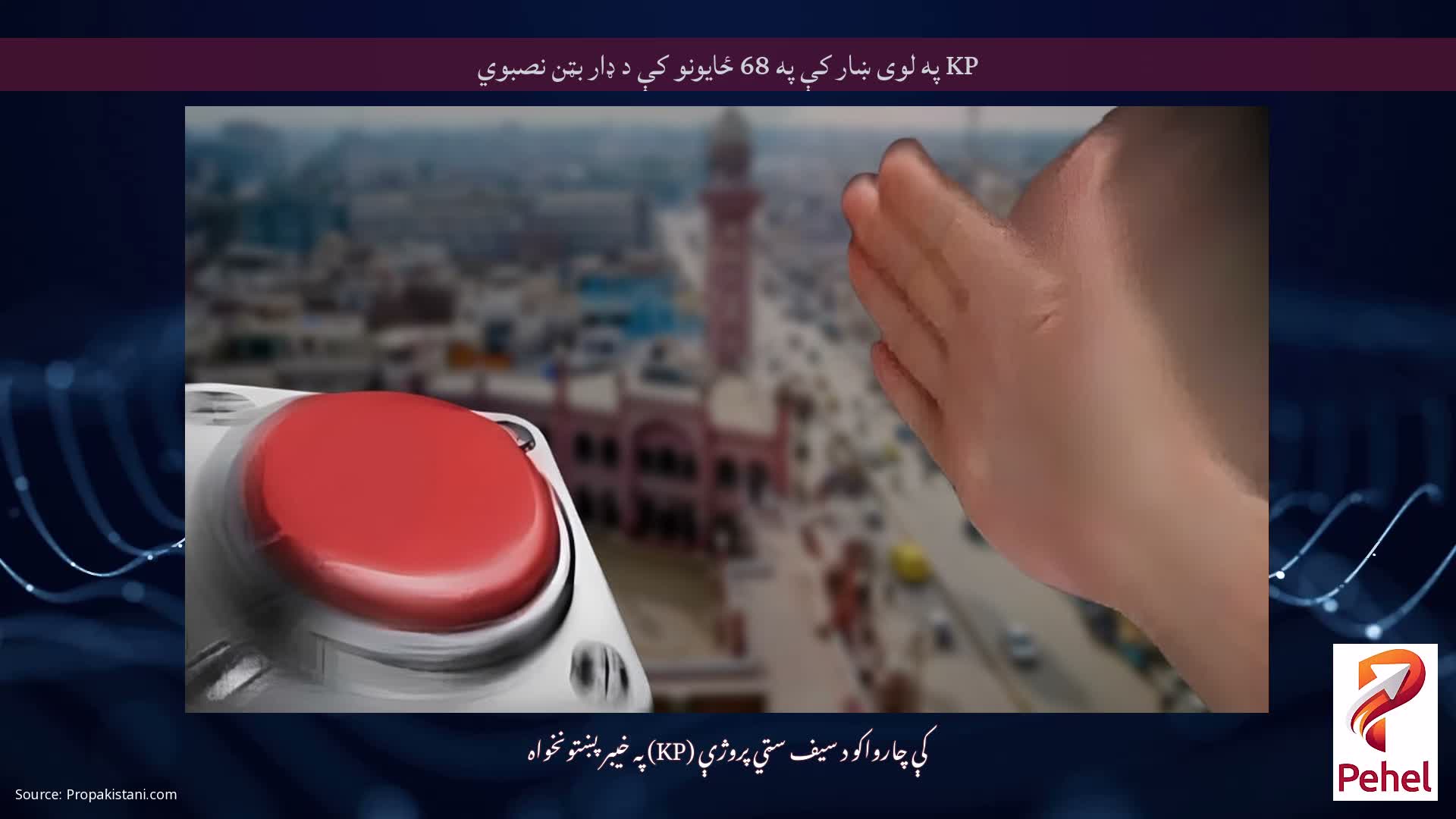 KP په لوی ښار کې په 68 ځایونو کې د ډار بټن نصبوي