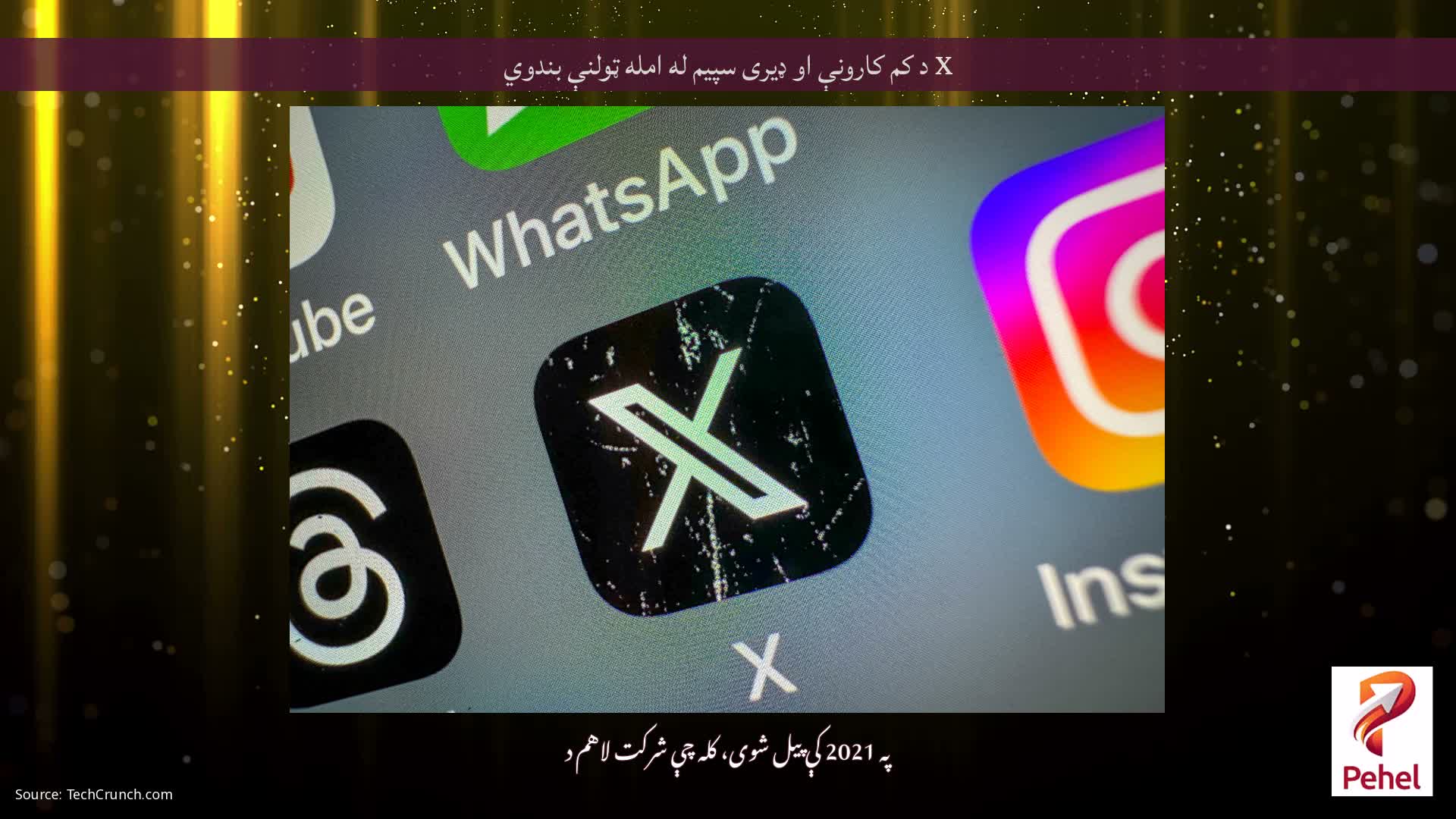 X د کم کارونې او ډیری سپیم له امله ټولنې بندوي