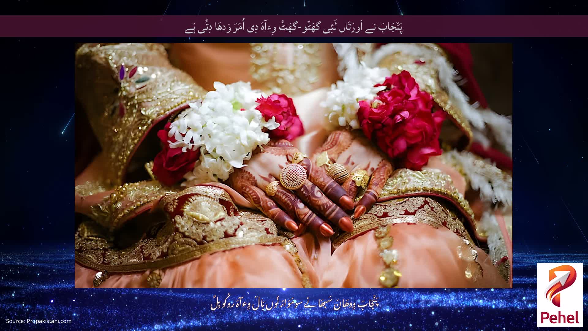 پَن٘جَابَ نے اَورَتَاں لَئِی گھَٹّو-گھَٹَّ وِءآہَ دِی اُمَرَ وَدھَا دِتِّی ہَے