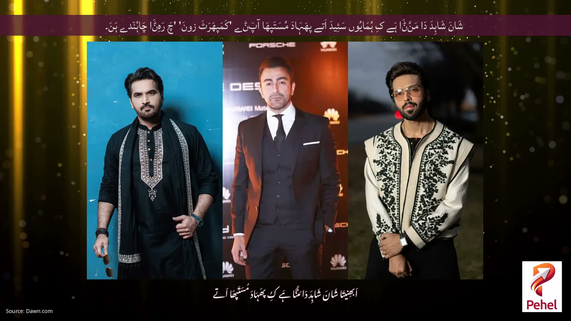 شَانَ شَاہِدَ دَا مَنَّݨَا ہَے کِ ہُمَایُوں سَئِیدَ اَتے پھَہَادَ مُسَتَپھَا آپَݨے 'کَمَپھَرَٹَ زونَ' 'چَ رَہِݨَا چَاہُن٘دے ہَنَ۔