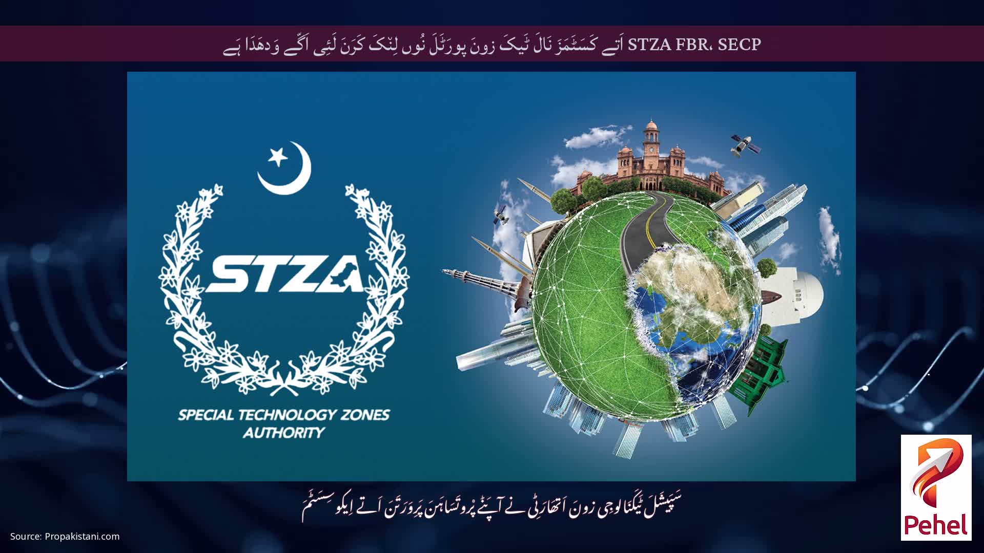 STZA FBR، SECP اَتے کَسَٹَمَزَ نَالَ ٹَیکَ زونَ پورَٹَلَ نُوں لِن٘کَ کَرَنَ لَئِی اَگّے وَدھَدَا ہَے