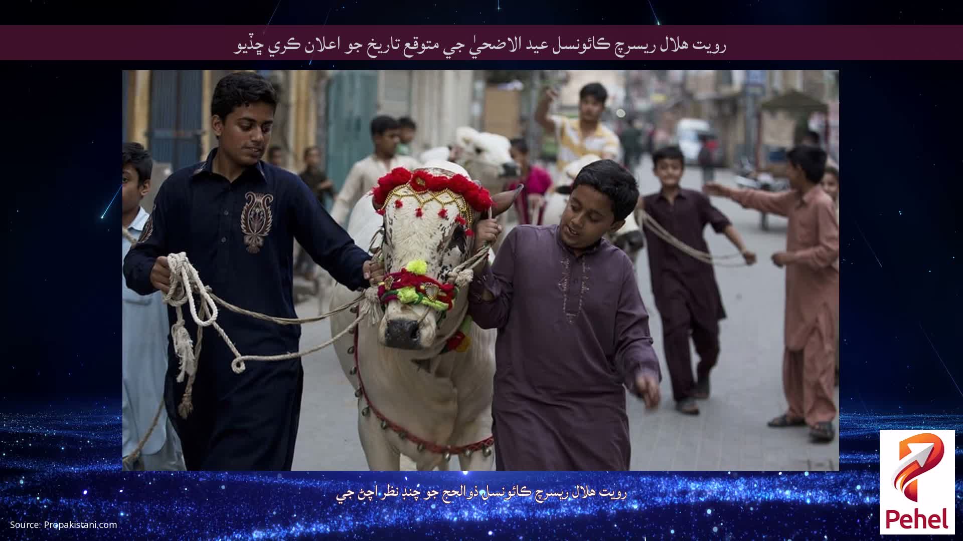 رويت هلال ريسرچ ڪائونسل عيد الاضحيٰ جي متوقع تاريخ جو اعلان ڪري ڇڏيو