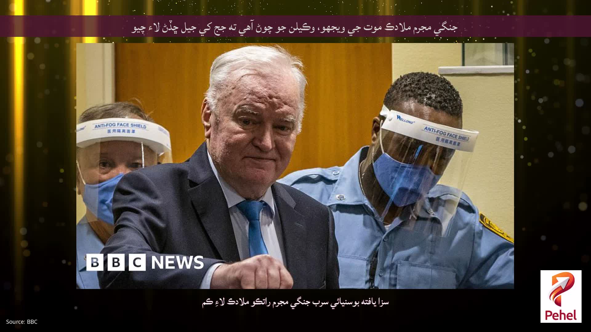 جنگي مجرم ملادڪ موت جي ويجهو، وڪيلن جو چوڻ آهي ته جج کي جيل ڇڏڻ لاء چيو