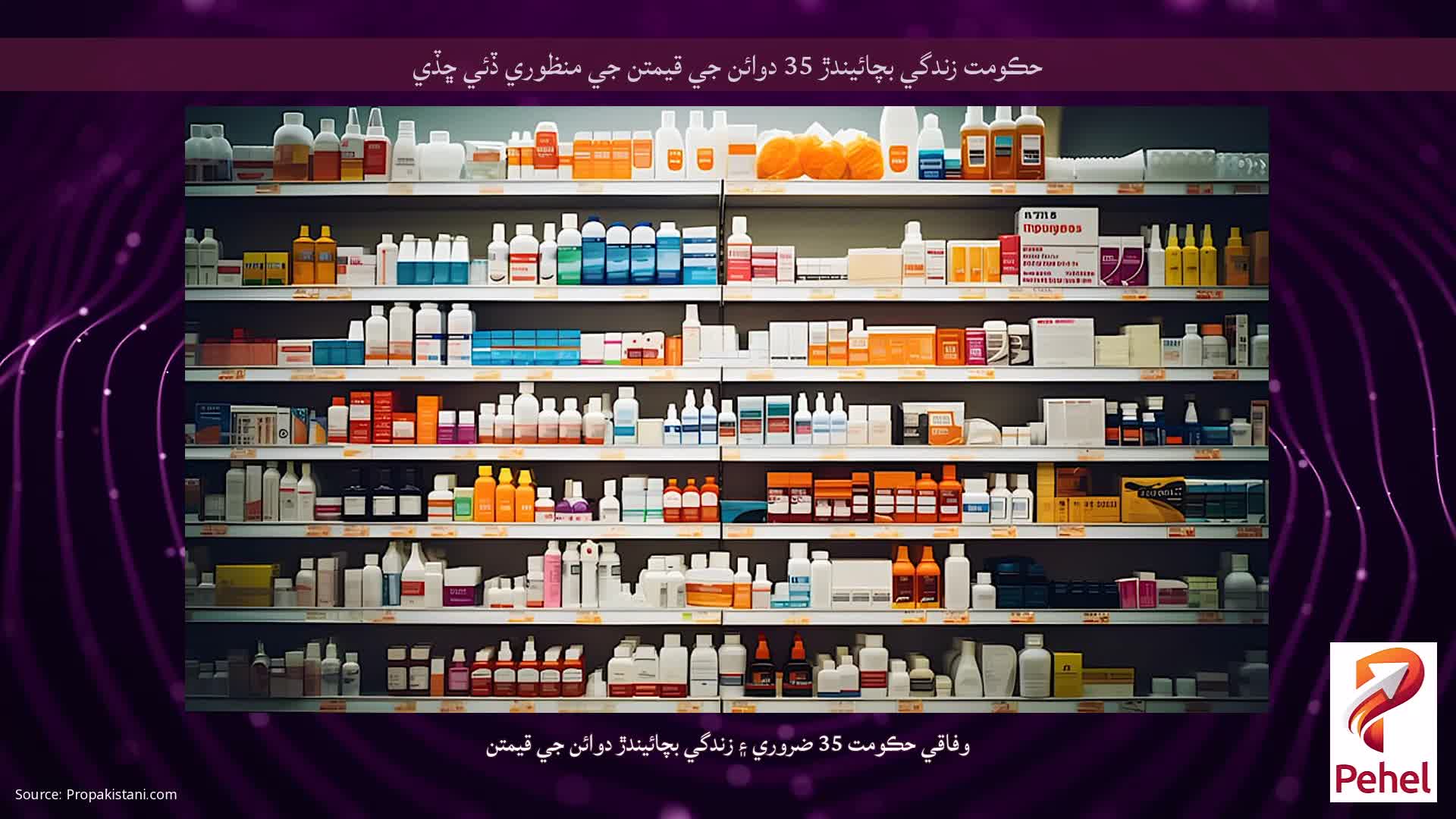 حڪومت زندگي بچائيندڙ 35 دوائن جي قيمتن جي منظوري ڏئي ڇڏي