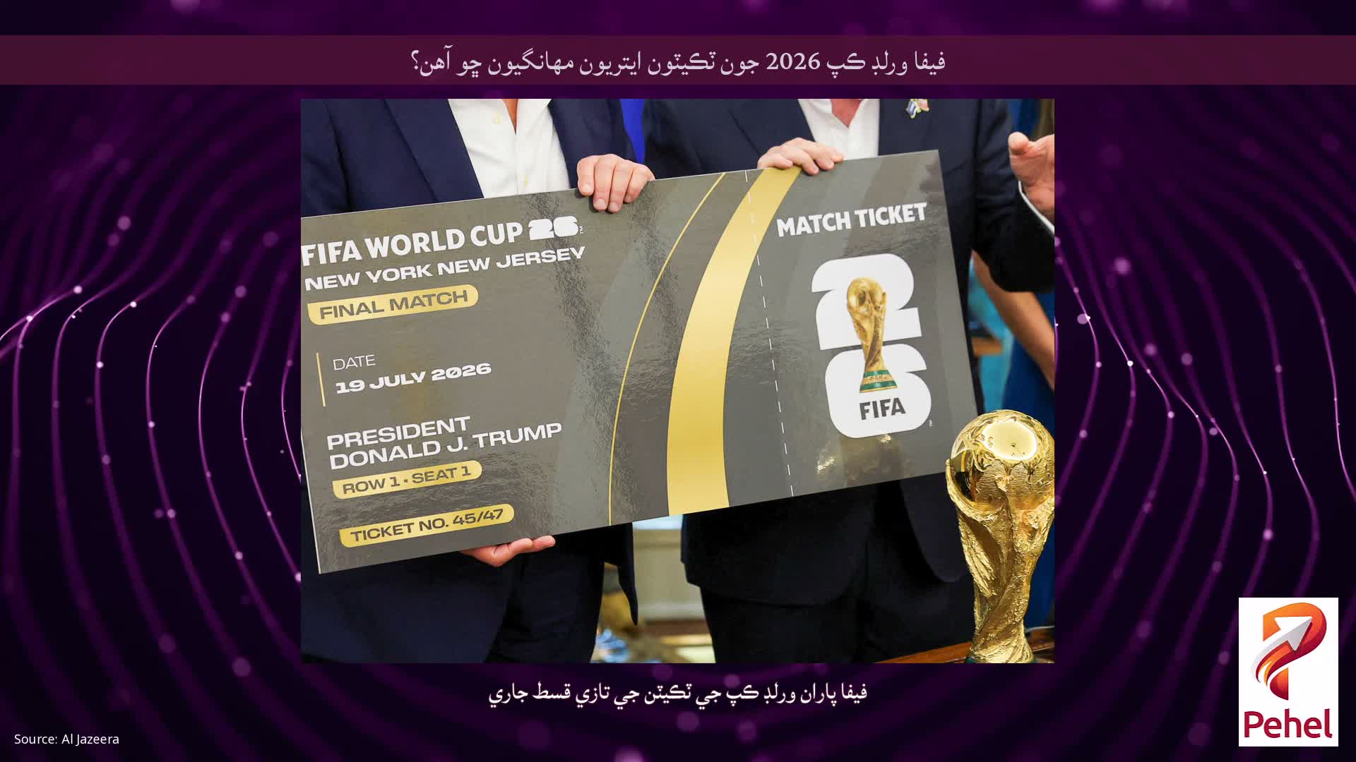 فيفا ورلڊ ڪپ 2026 جون ٽڪيٽون ايتريون مهانگيون ڇو آهن؟