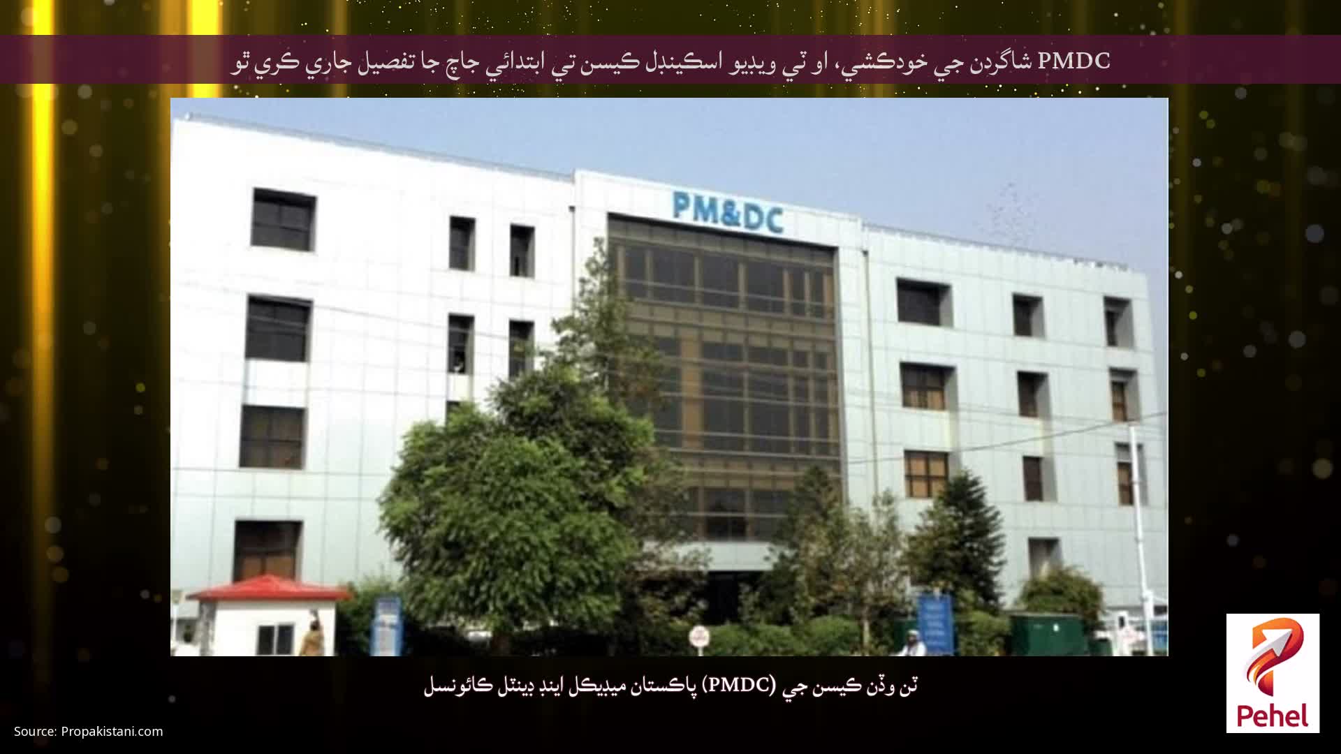 PMDC شاگردن جي خودڪشي، او ٽي ويڊيو اسڪينڊل ڪيسن تي ابتدائي جاچ جا تفصيل جاري ڪري ٿو