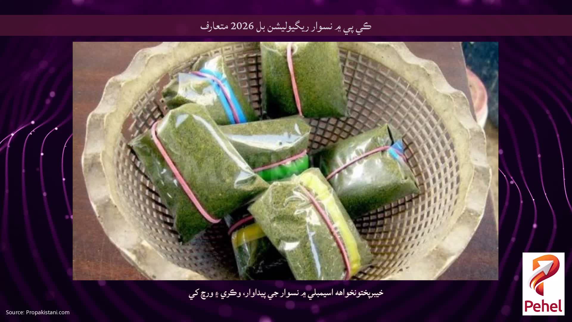 ڪي پي ۾ نسوار ريگيوليشن بل 2026 متعارف