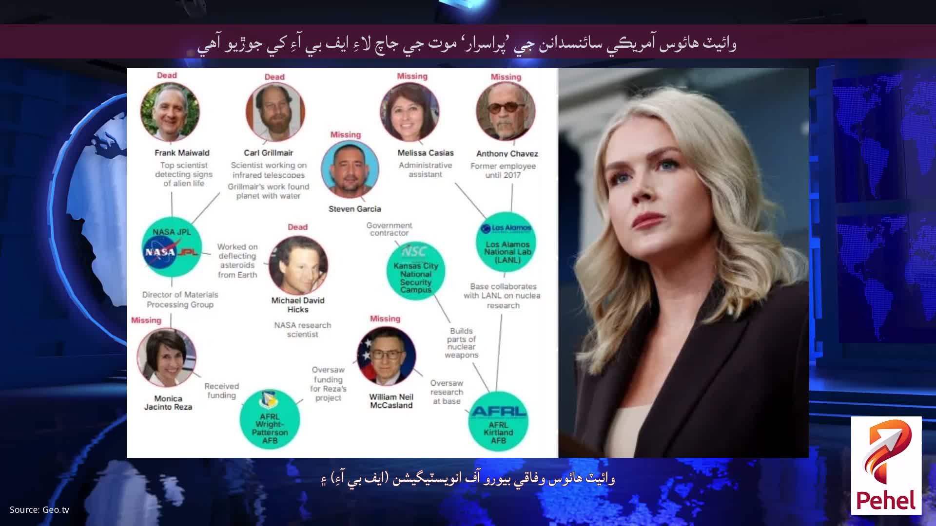 وائيٽ هائوس آمريڪي سائنسدانن جي ’پراسرار‘ موت جي جاچ لاءِ ايف بي آءِ کي جوڙيو آهي