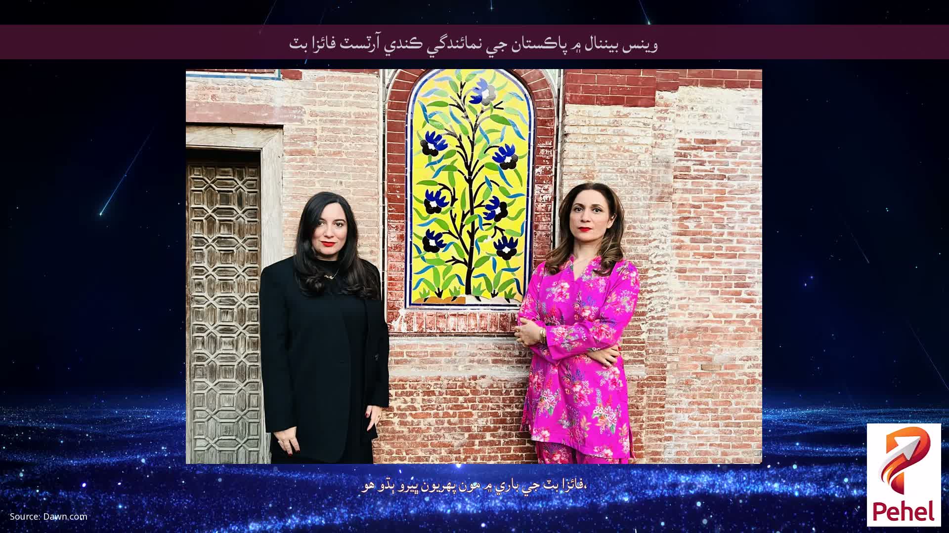 وينس بيننال ۾ پاڪستان جي نمائندگي ڪندي آرٽسٽ فائزا بٽ