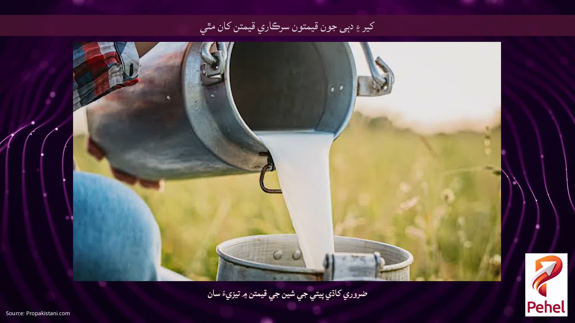 کير ۽ دہی جون قيمتون سرڪاري قيمتن کان مٿي