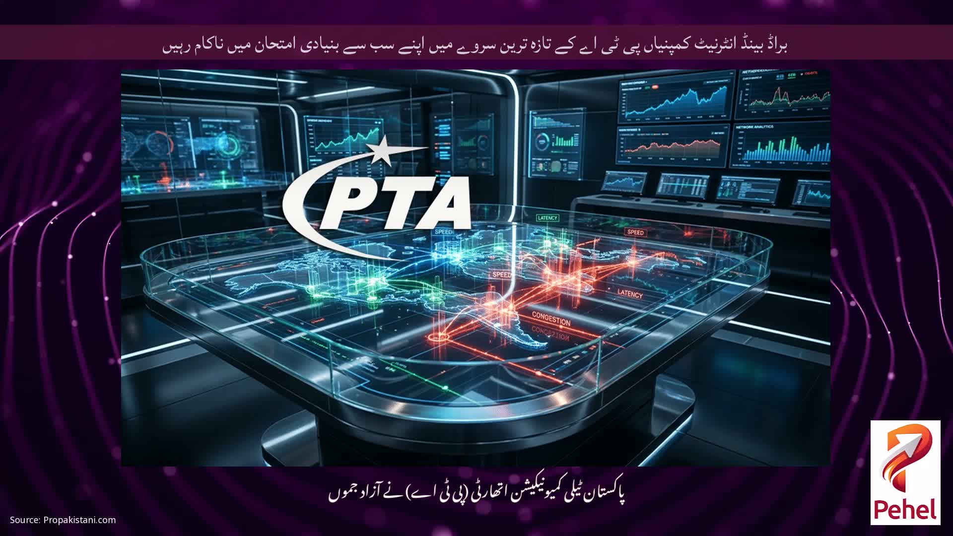 براڈ بینڈ انٹرنیٹ کمپنیاں پی ٹی اے کے تازہ ترین سروے میں اپنے سب سے بنیادی امتحان میں ناکام رہیں