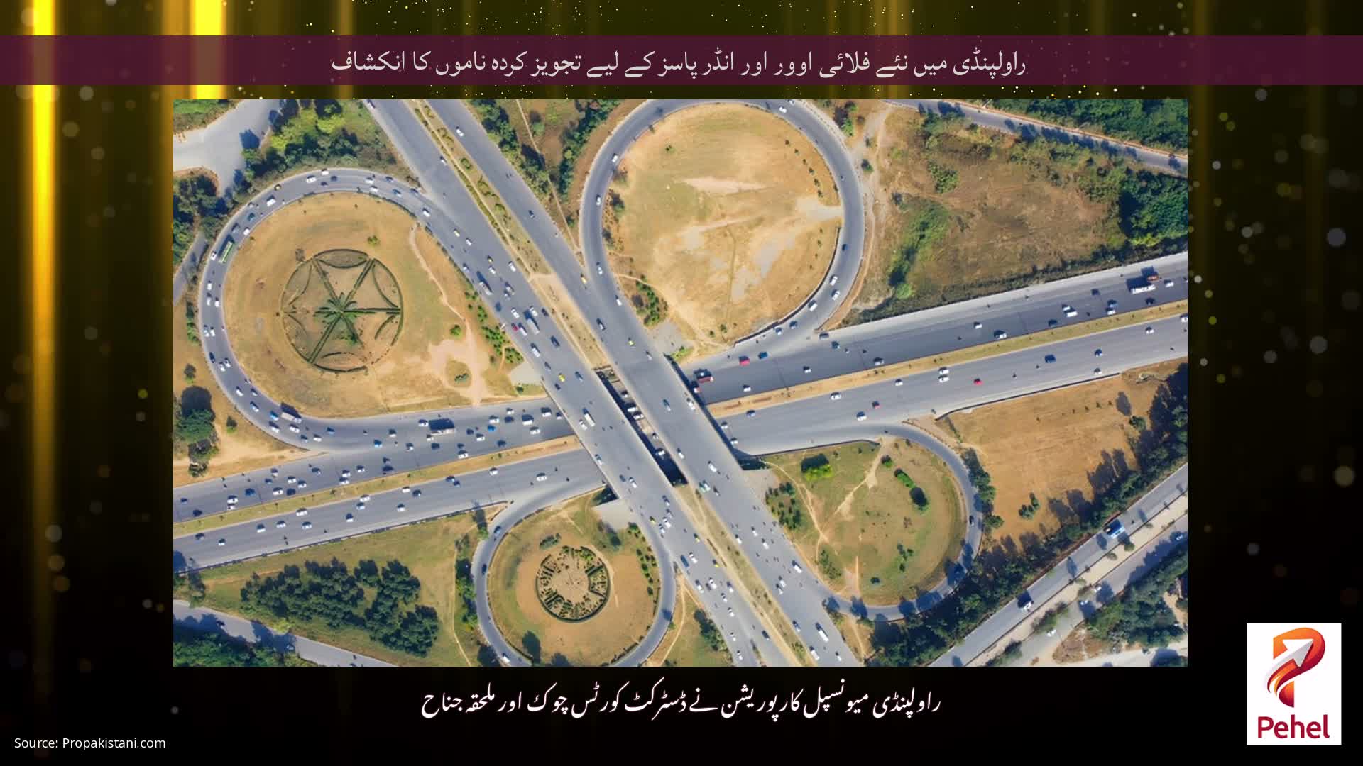 راولپنڈی میں نئے فلائی اوور اور انڈر پاسز کے لیے تجویز کردہ ناموں کا انکشاف