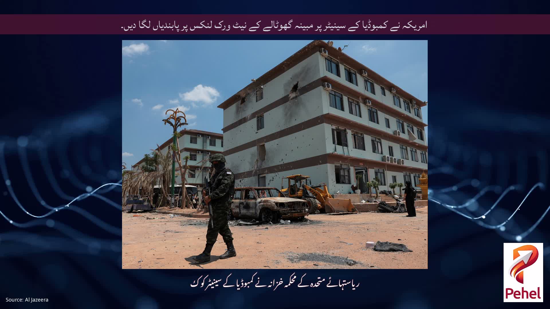 امریکہ نے کمبوڈیا کے سینیٹر پر مبینہ گھوٹالے کے نیٹ ورک لنکس پر پابندیاں لگا دیں۔