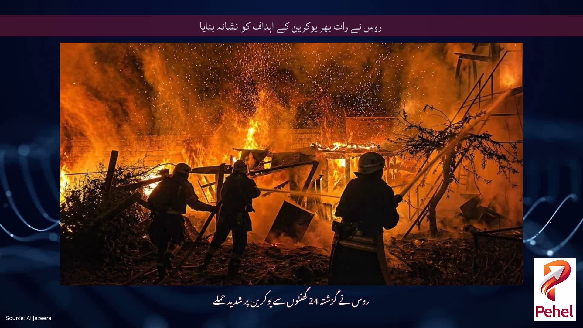 روس نے رات بھر یوکرین کے اہداف کو نشانہ بنایا