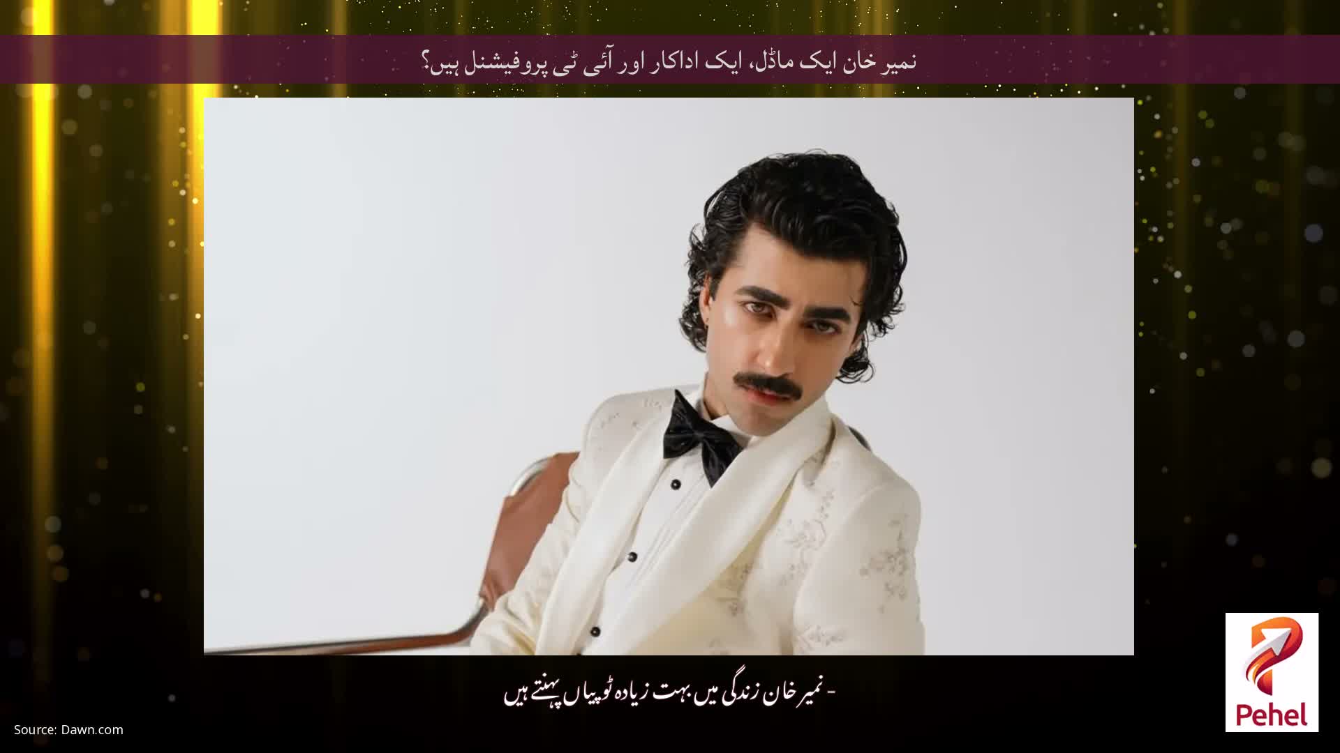 نمیر خان ایک ماڈل، ایک اداکار اور آئی ٹی پروفیشنل ہیں؟