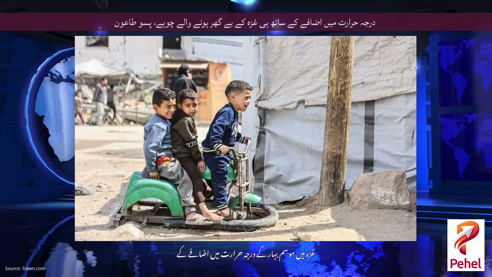 درجہ حرارت میں اضافے کے ساتھ ہی غزہ کے بے گھر ہونے والے چوہے، پسو طاعون