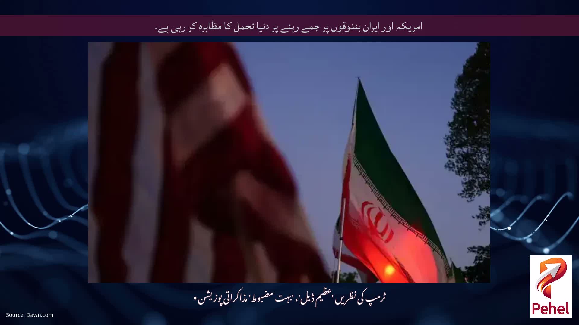 امریکہ اور ایران بندوقوں پر جمے رہنے پر دنیا تحمل کا مظاہرہ کر رہی ہے۔