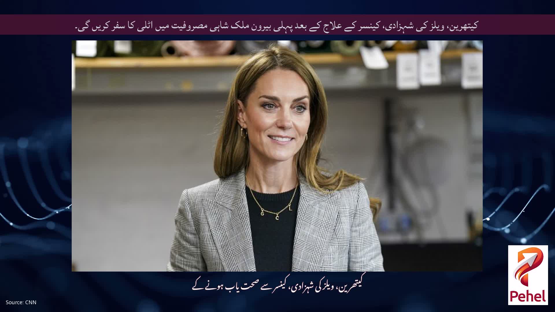 کیتھرین، ویلز کی شہزادی، کینسر کے علاج کے بعد پہلی بیرون ملک شاہی مصروفیت میں اٹلی کا سفر کریں گی۔