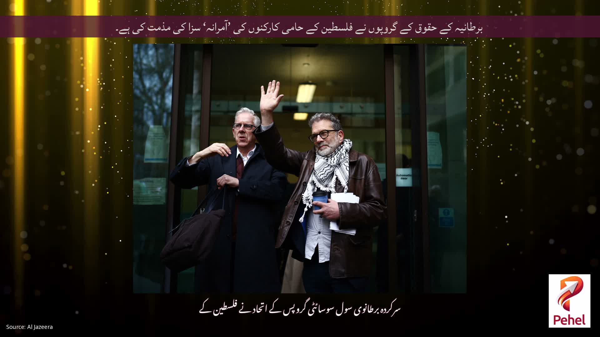 برطانیہ کے حقوق کے گروپوں نے فلسطین کے حامی کارکنوں کی ’آمرانہ‘ سزا کی مذمت کی ہے۔