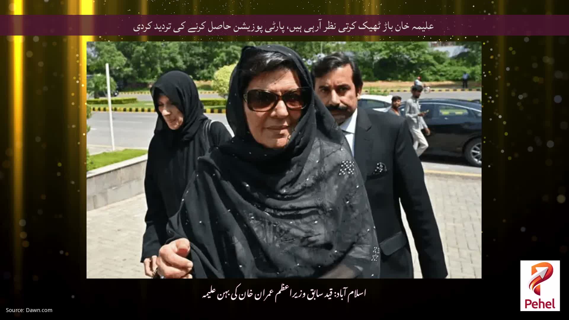 علیمہ خان باڑ ٹھیک کرتی نظر آرہی ہیں، پارٹی پوزیشن حاصل کرنے کی تردید کردی