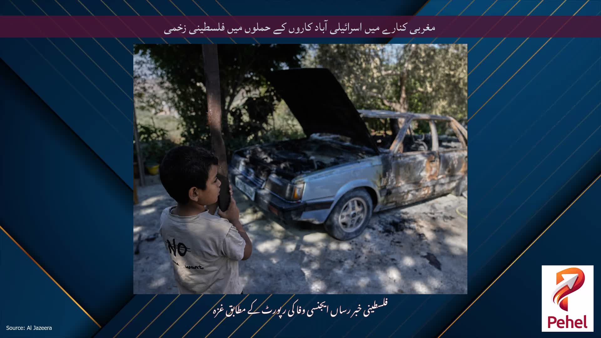 مغربی کنارے میں اسرائیلی آباد کاروں کے حملوں میں فلسطینی زخمی
