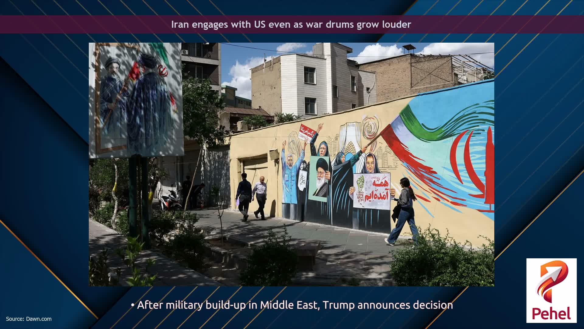 Iran engages with US even as war drums grow louder