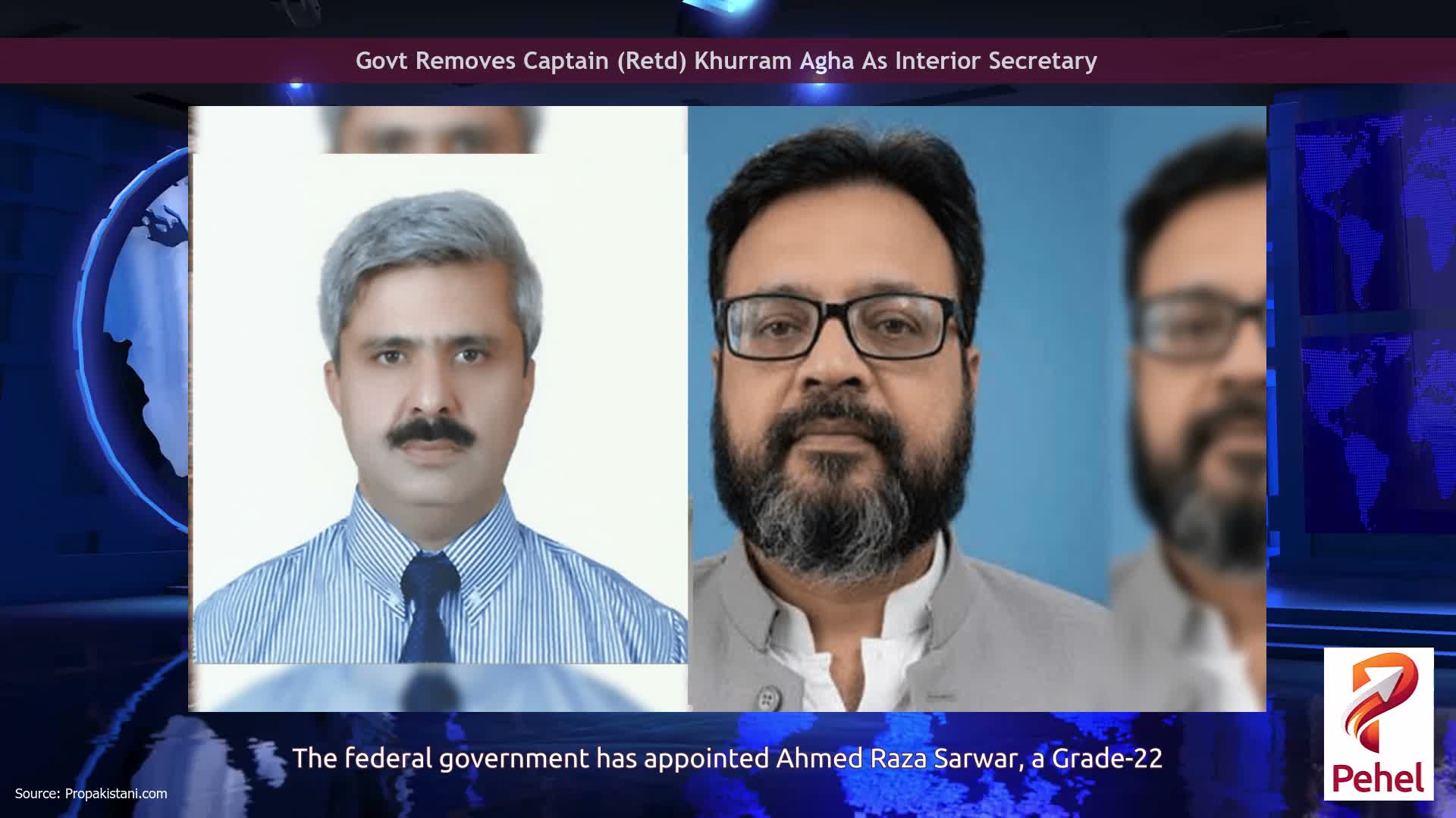 Govt Removes Captain (Retd) Khurram Agha As Interior Secretary