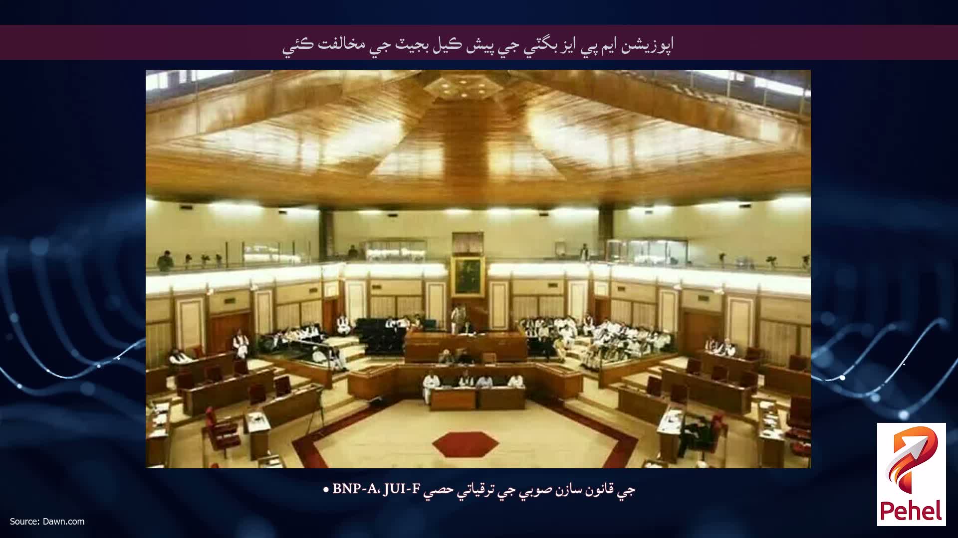 اپوزيشن ايم پي ايز بگٽي جي پيش ڪيل بجيٽ جي مخالفت ڪئي