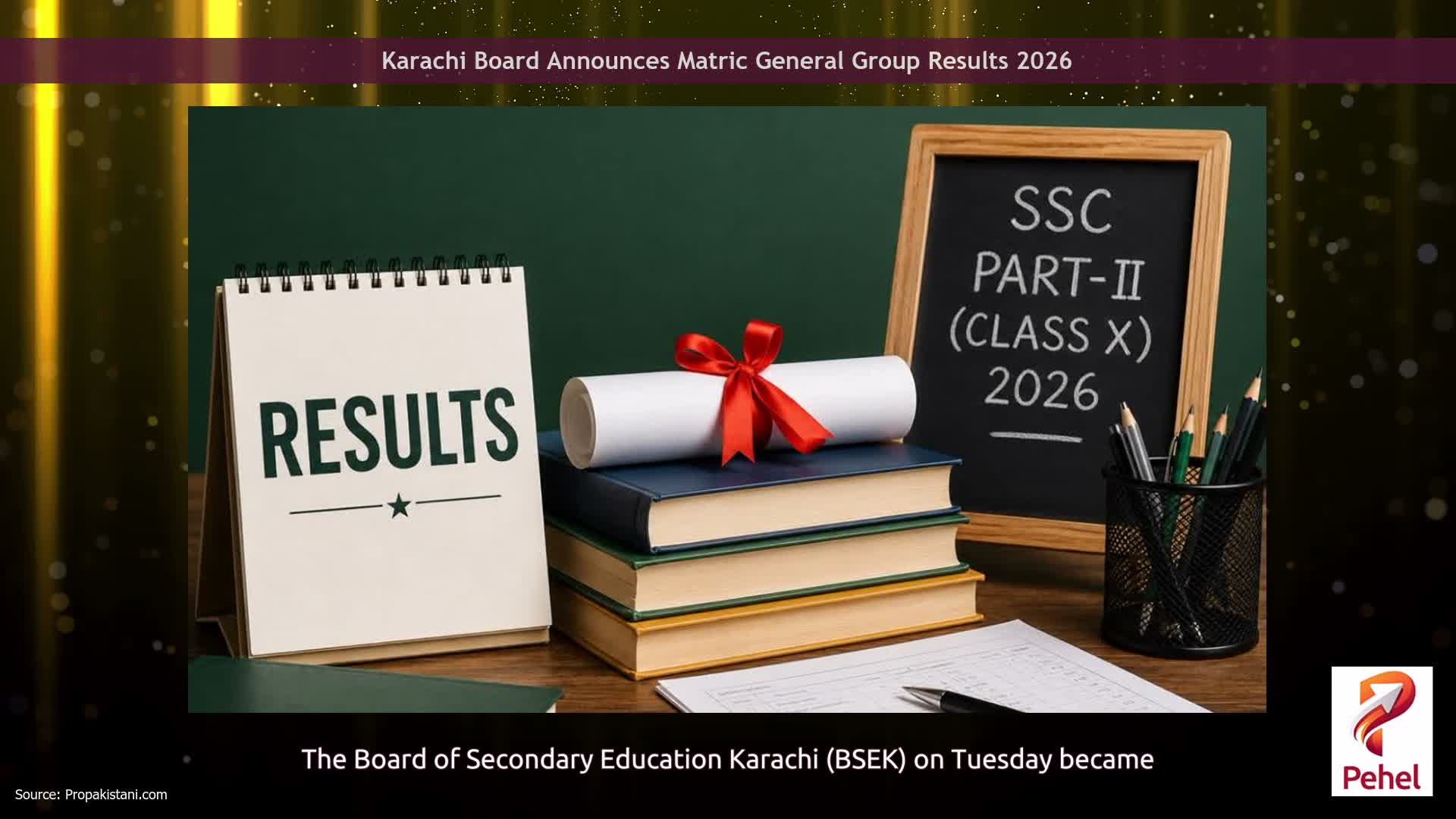 Karachi Board Announces Matric General Group Results 2026