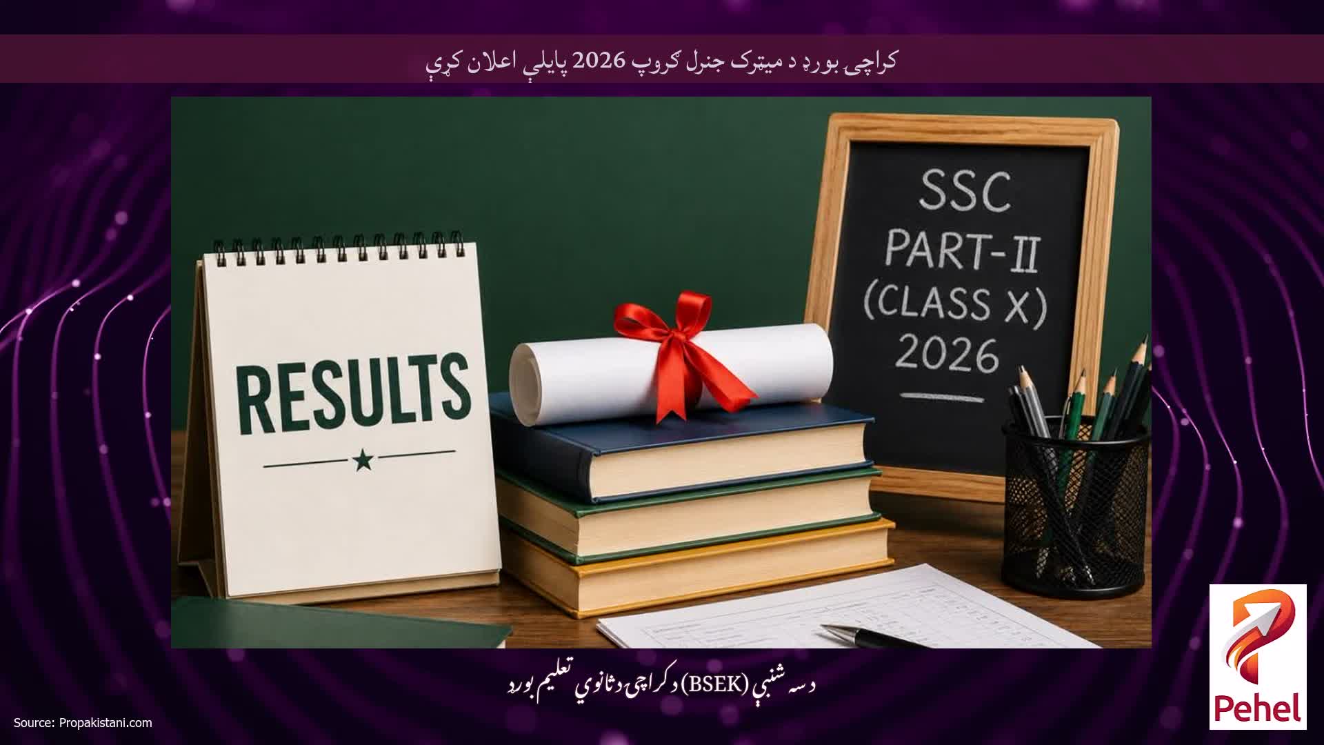 کراچۍ بورډ د میټرک جنرل ګروپ 2026 پایلې اعلان کړې