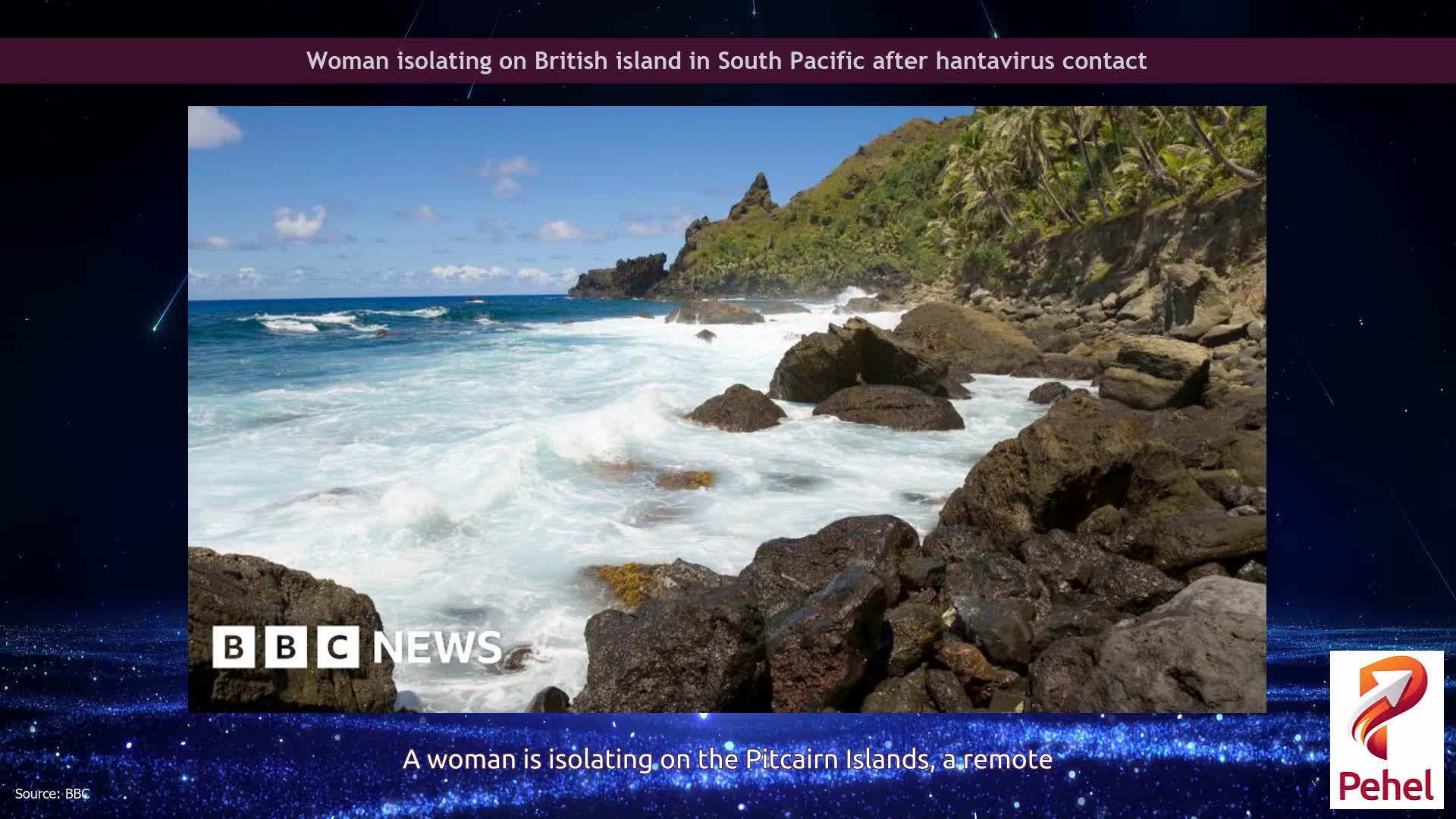 Woman isolating on British island in South Pacific after hantavirus contact