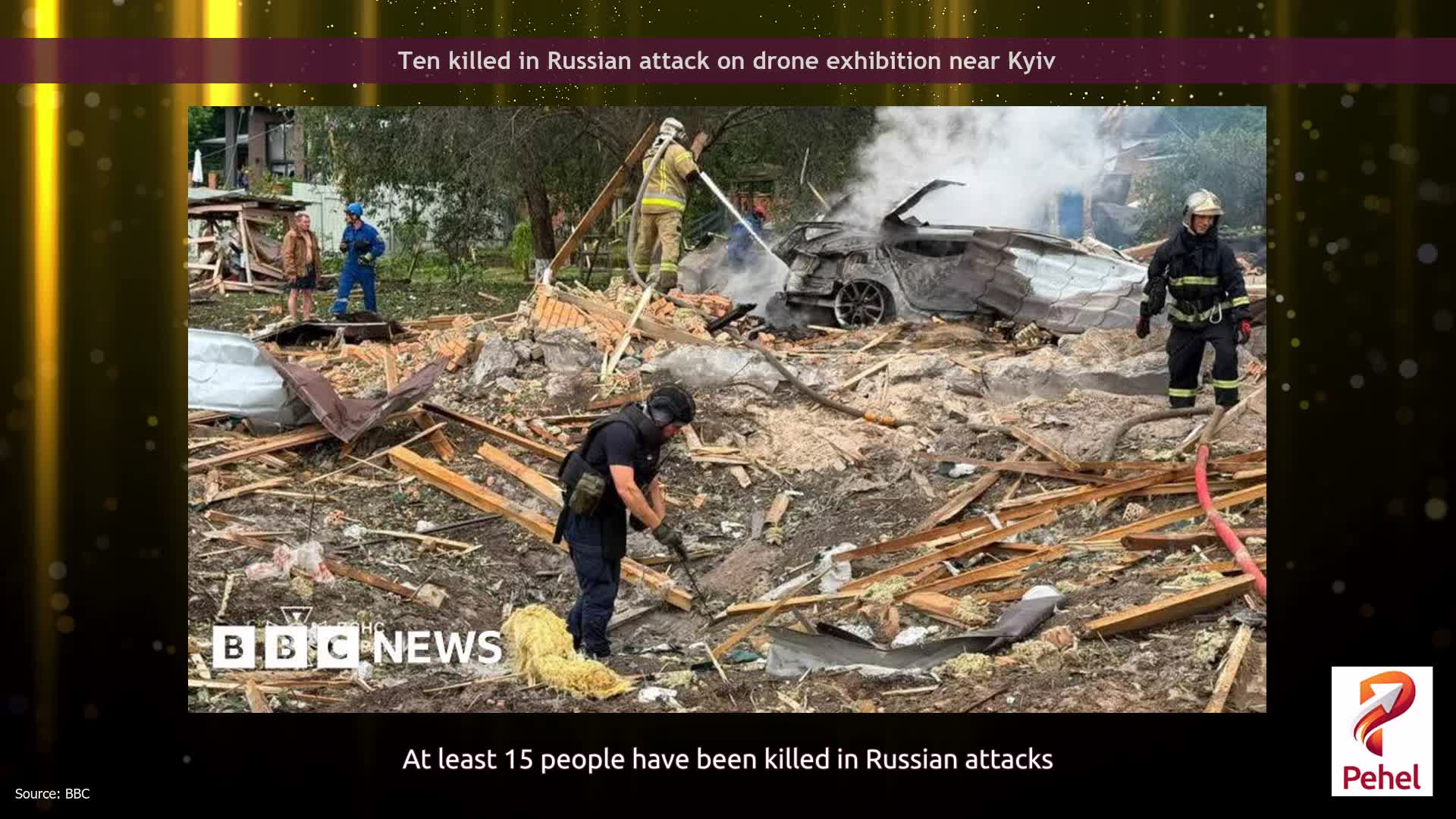 Ten killed in Russian attack on drone exhibition near Kyiv