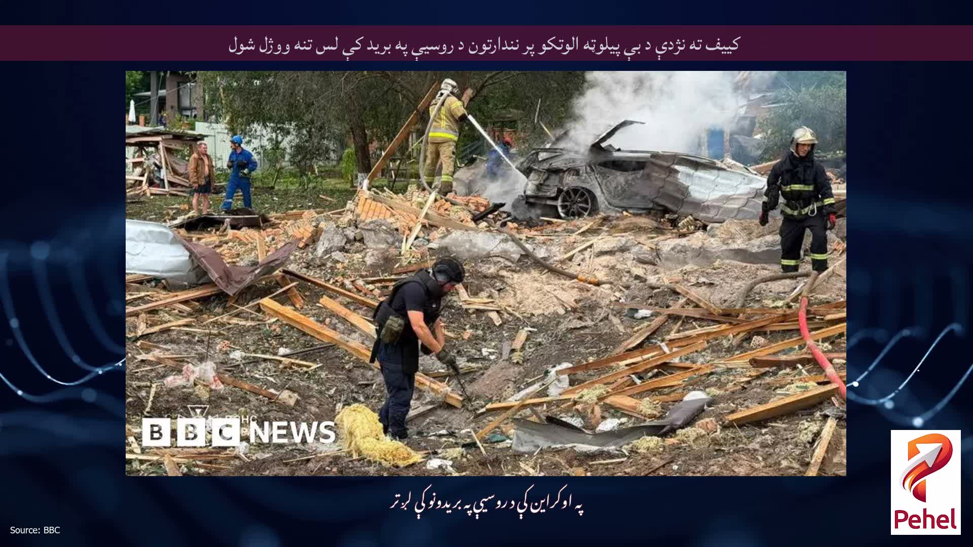 کییف ته نژدې د بې پیلوټه الوتکو پر نندارتون د روسیې په برید کې لس تنه ووژل شول