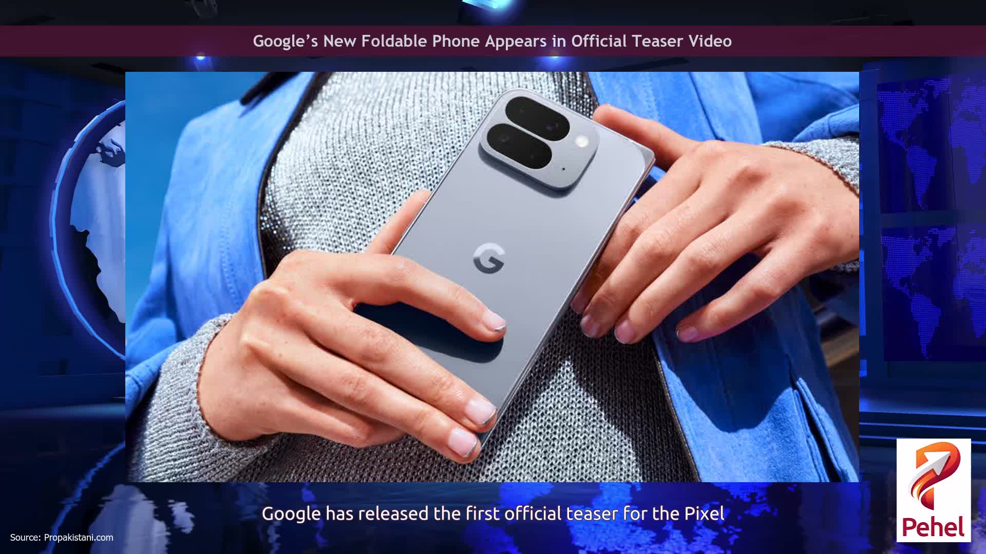 Google’s New Foldable Phone Appears in Official Teaser Video