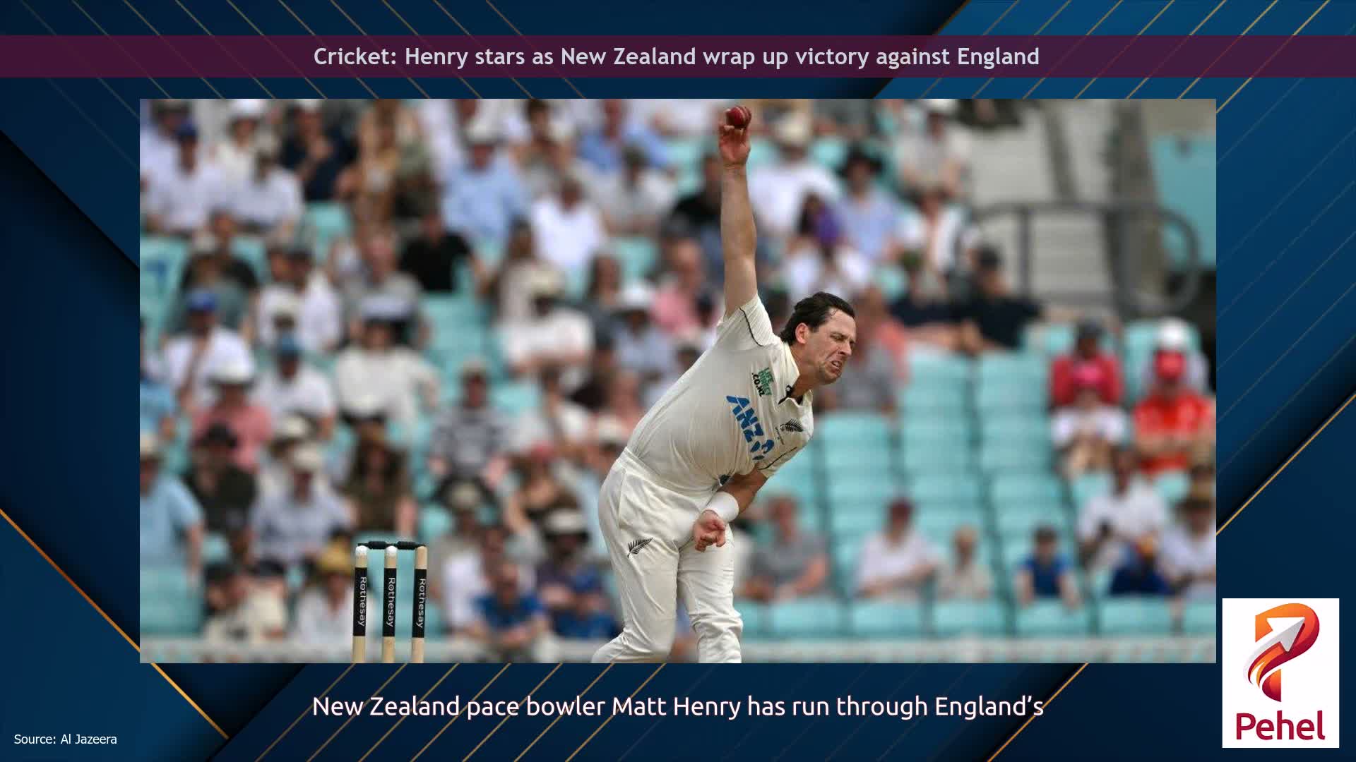 Cricket: Henry stars as New Zealand wrap up victory against England