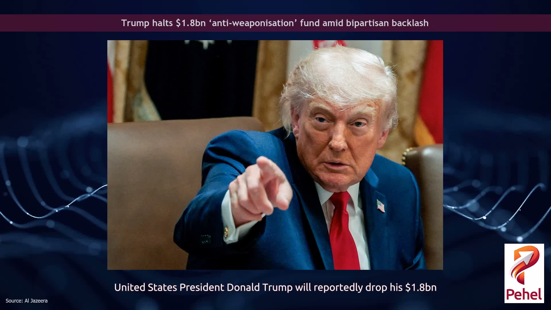 Trump halts $1.8bn ‘anti-weaponisation’ fund amid bipartisan backlash