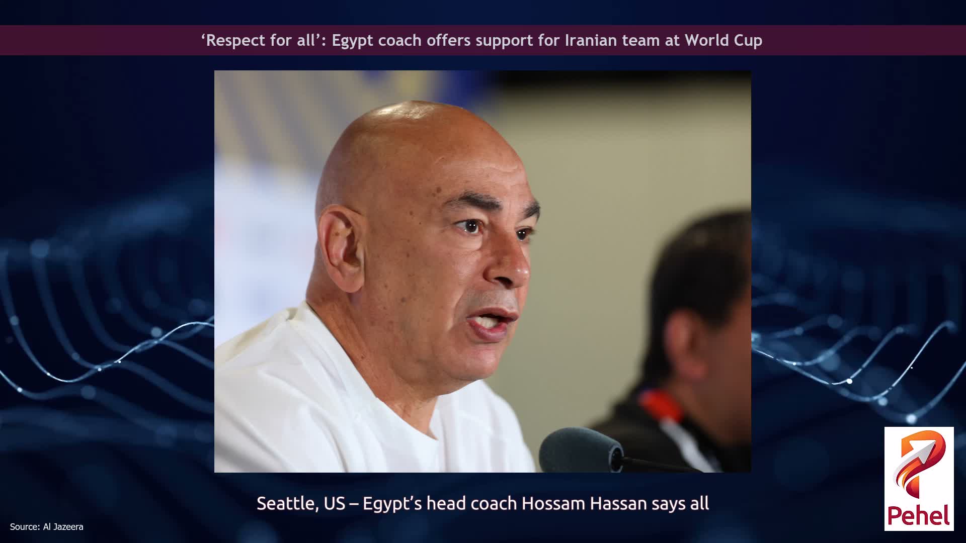 ‘Respect for all’: Egypt coach offers support for Iranian team at World Cup