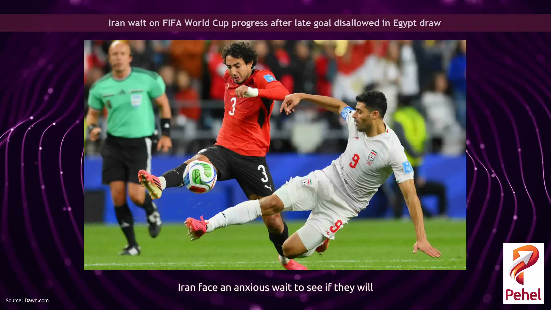 Iran wait on FIFA World Cup progress after late goal disallowed in Egypt draw