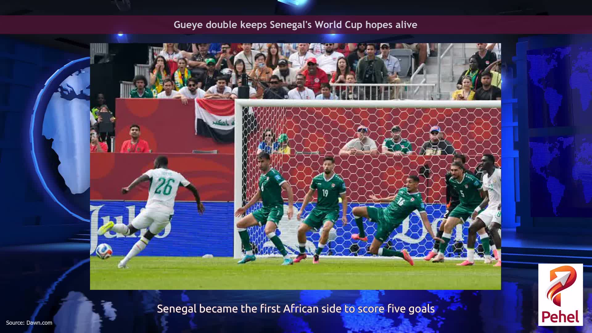 Gueye double keeps Senegal's World Cup hopes alive