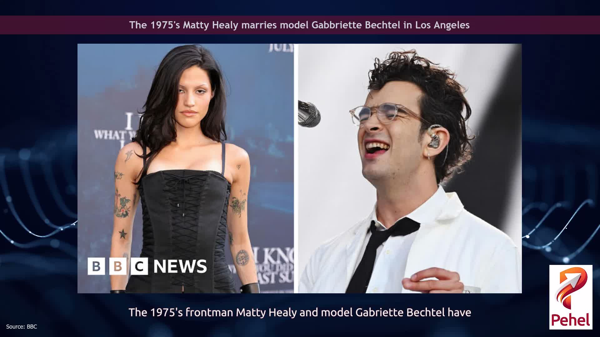 The 1975's Matty Healy marries model Gabbriette Bechtel in Los Angeles