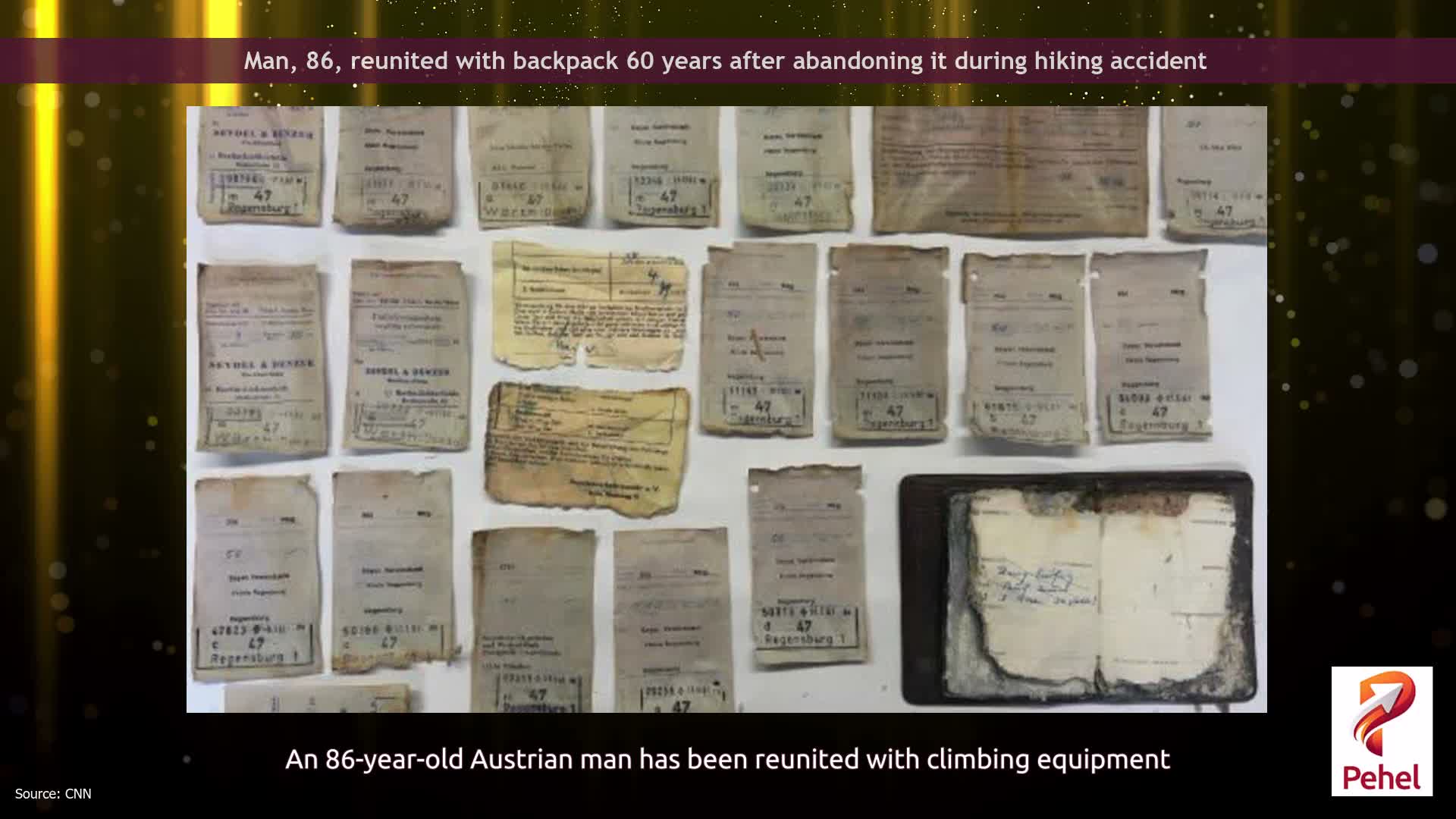 Man, 86, reunited with backpack 60 years after abandoning it during hiking accident