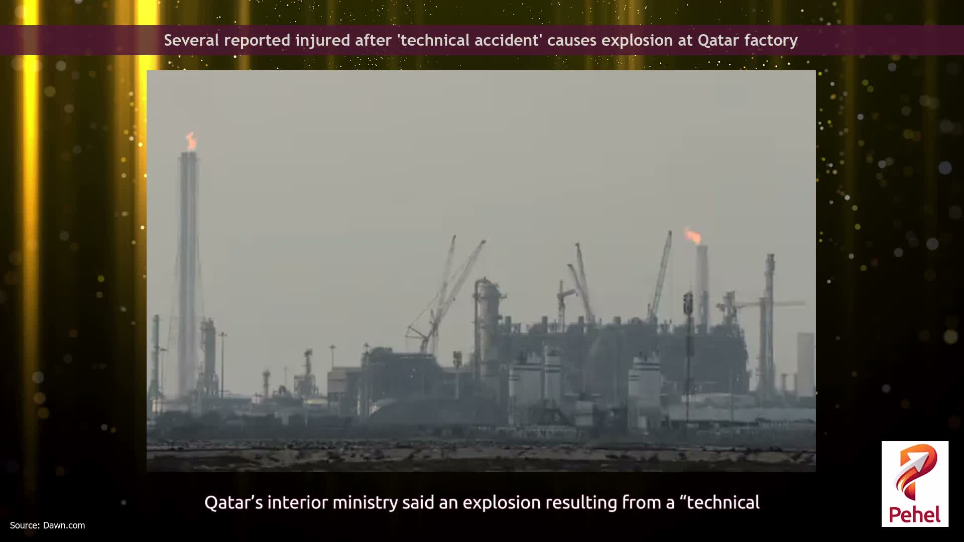 Several reported injured after 'technical accident' causes explosion at Qatar factory