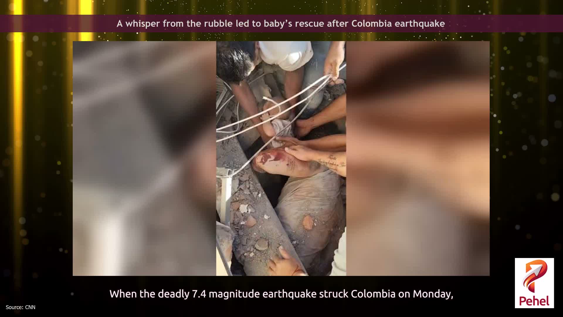 A whisper from the rubble led to baby’s rescue after Colombia earthquake