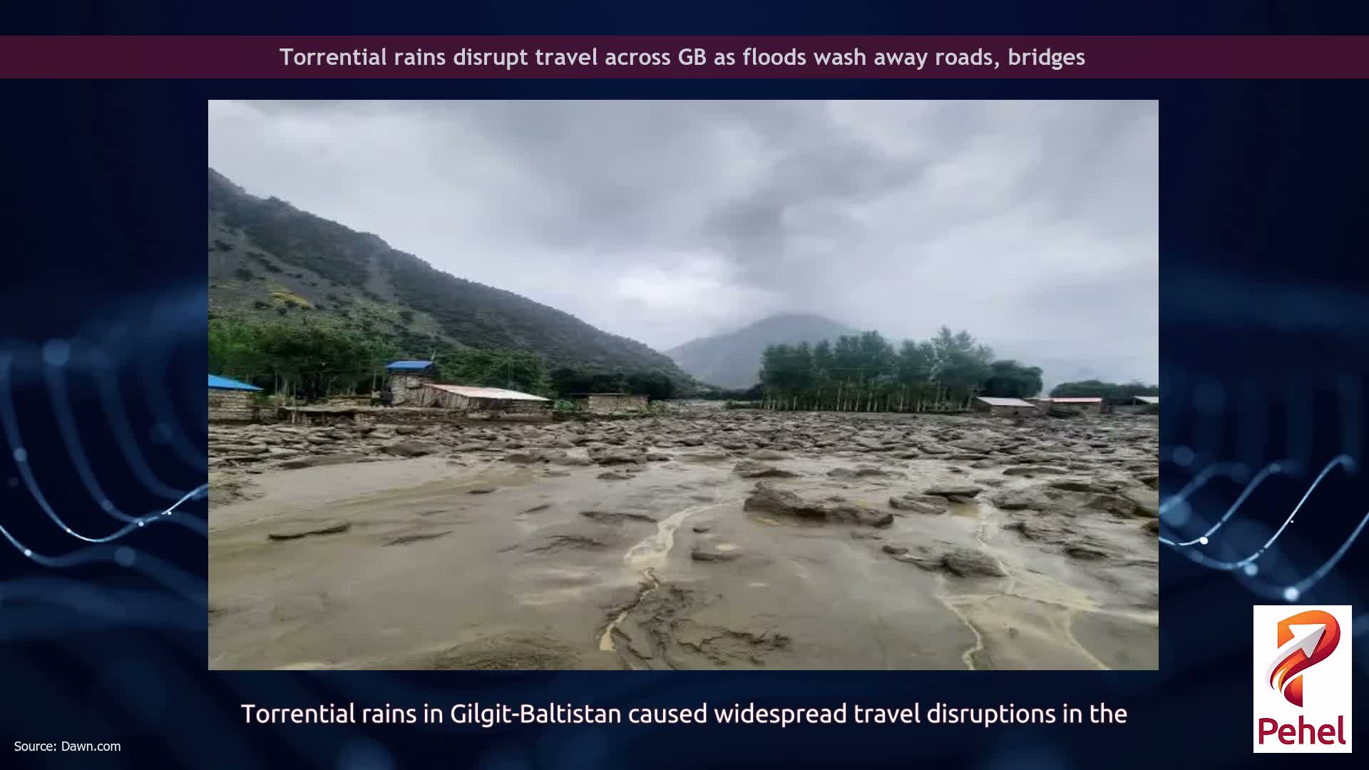 Torrential rains disrupt travel across GB as floods wash away roads, bridges