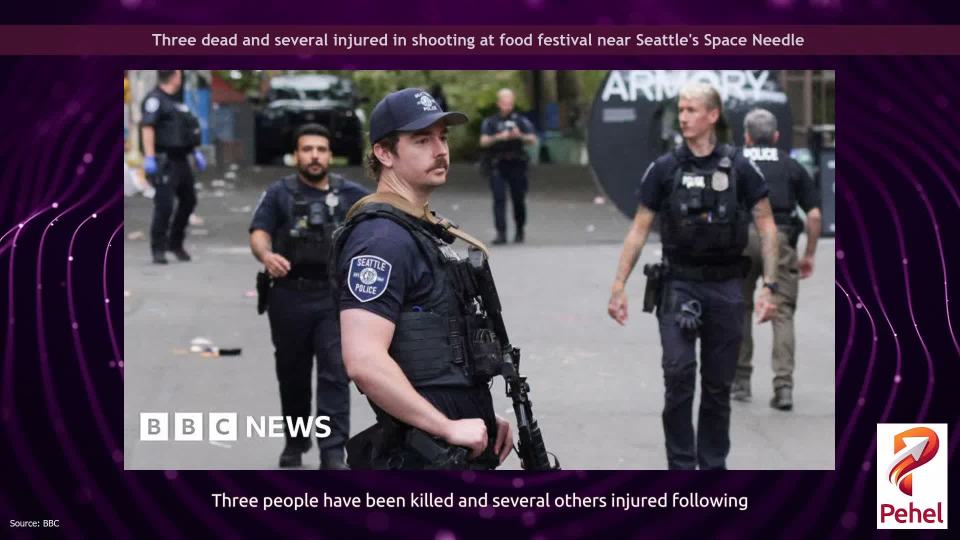 Three dead and several injured in shooting at food festival near Seattle's Space Needle