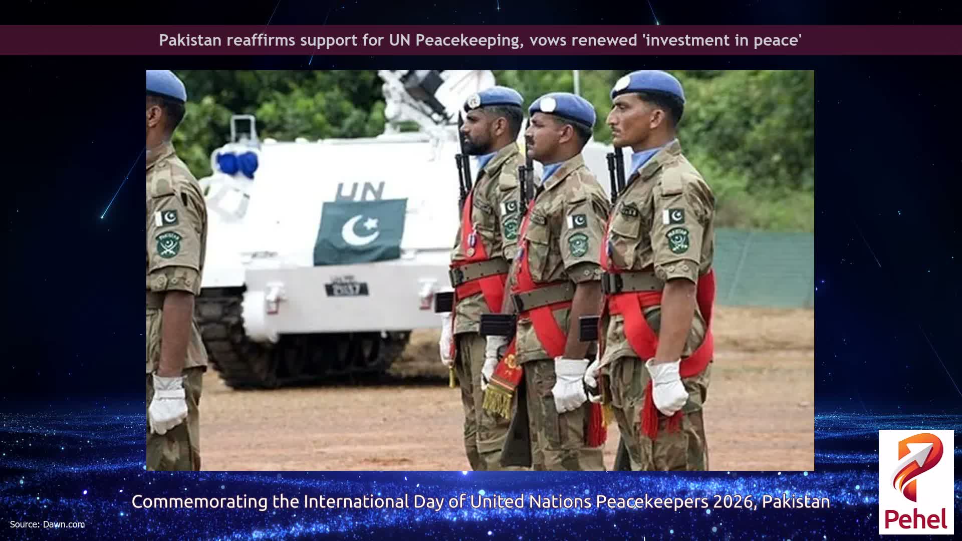 Pakistan reaffirms support for UN Peacekeeping, vows renewed 'investment in peace'
