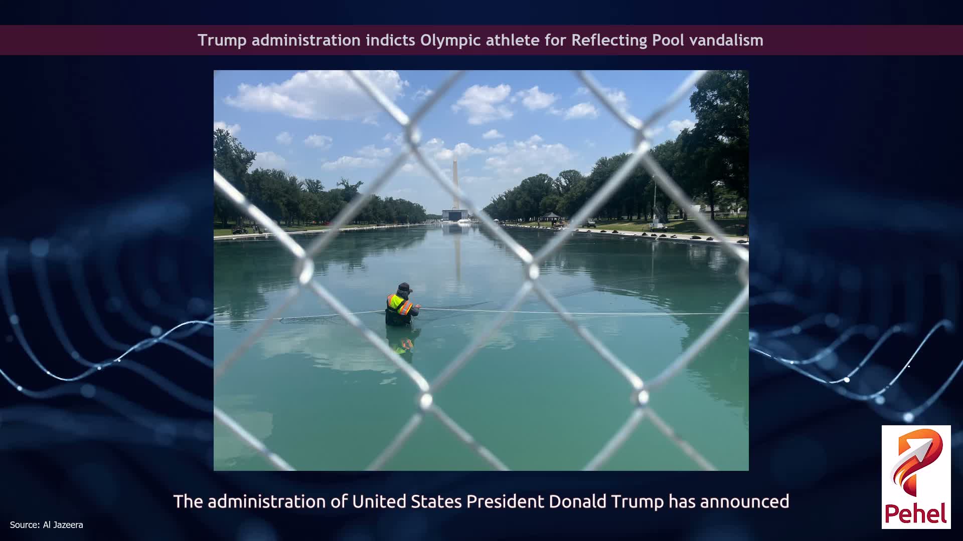 Trump administration indicts Olympic athlete for Reflecting Pool vandalism