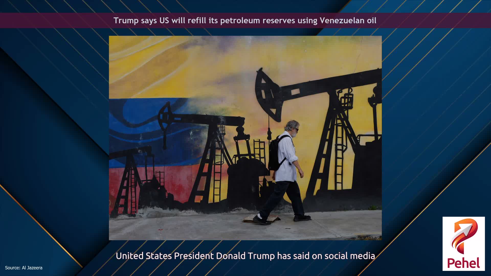Trump says US will refill its petroleum reserves using Venezuelan oil