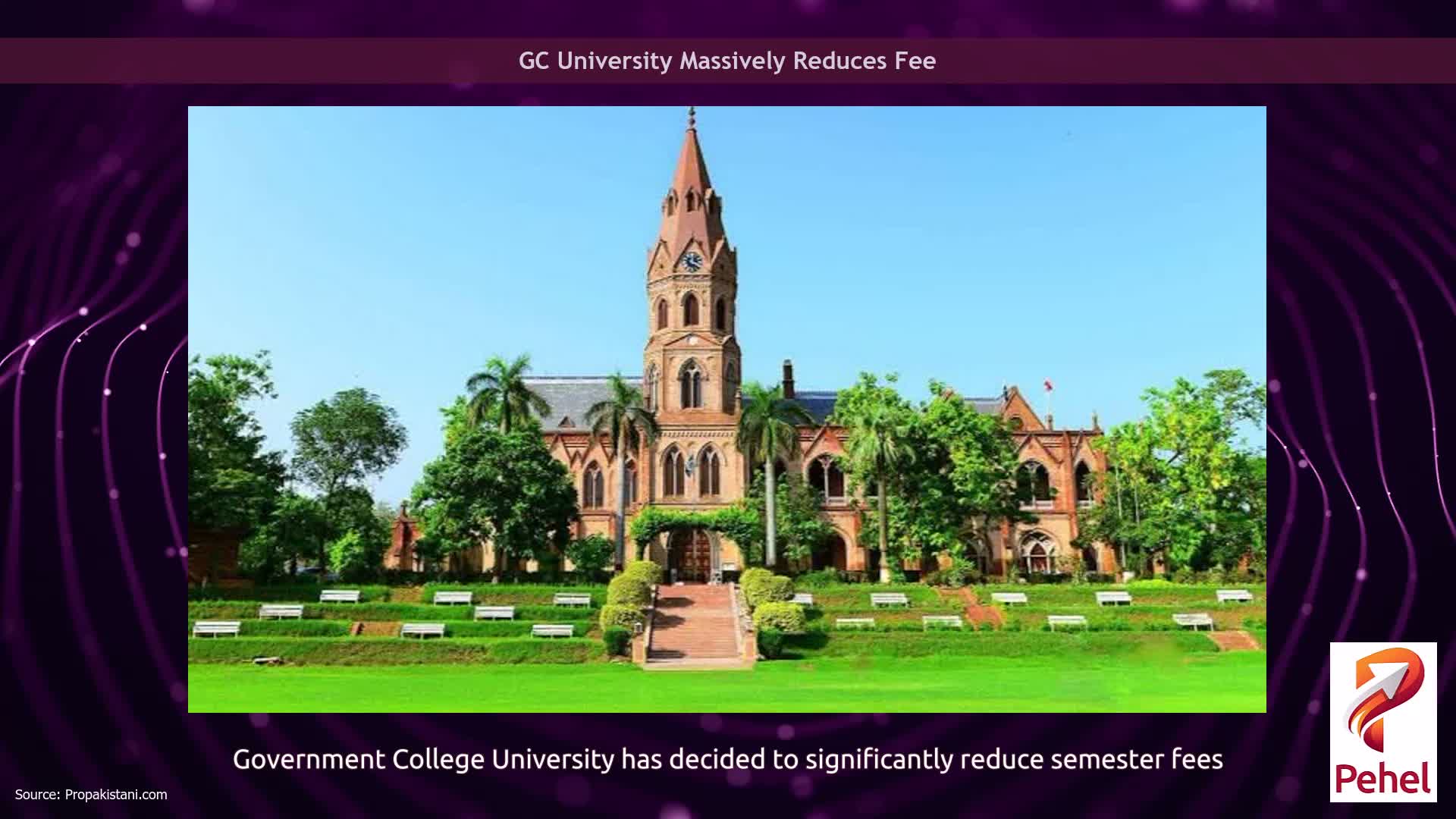 GC University Massively Reduces Fee