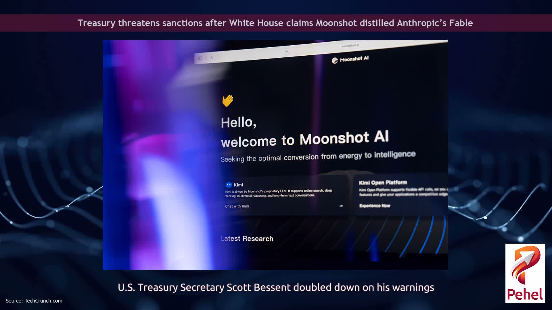 Treasury threatens sanctions after White House claims Moonshot distilled Anthropic’s Fable